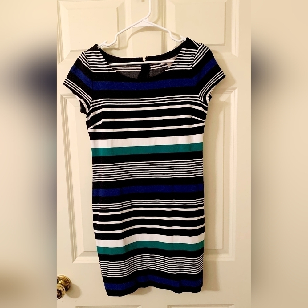 Banana Republic Striped Dress Sz 8 NWOT
